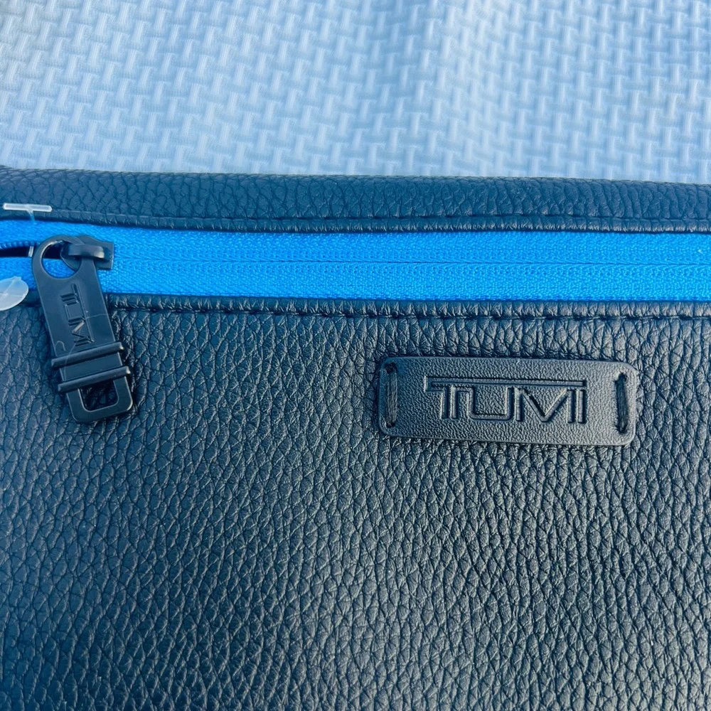 Tumi Black and Blue Toiletry Bag